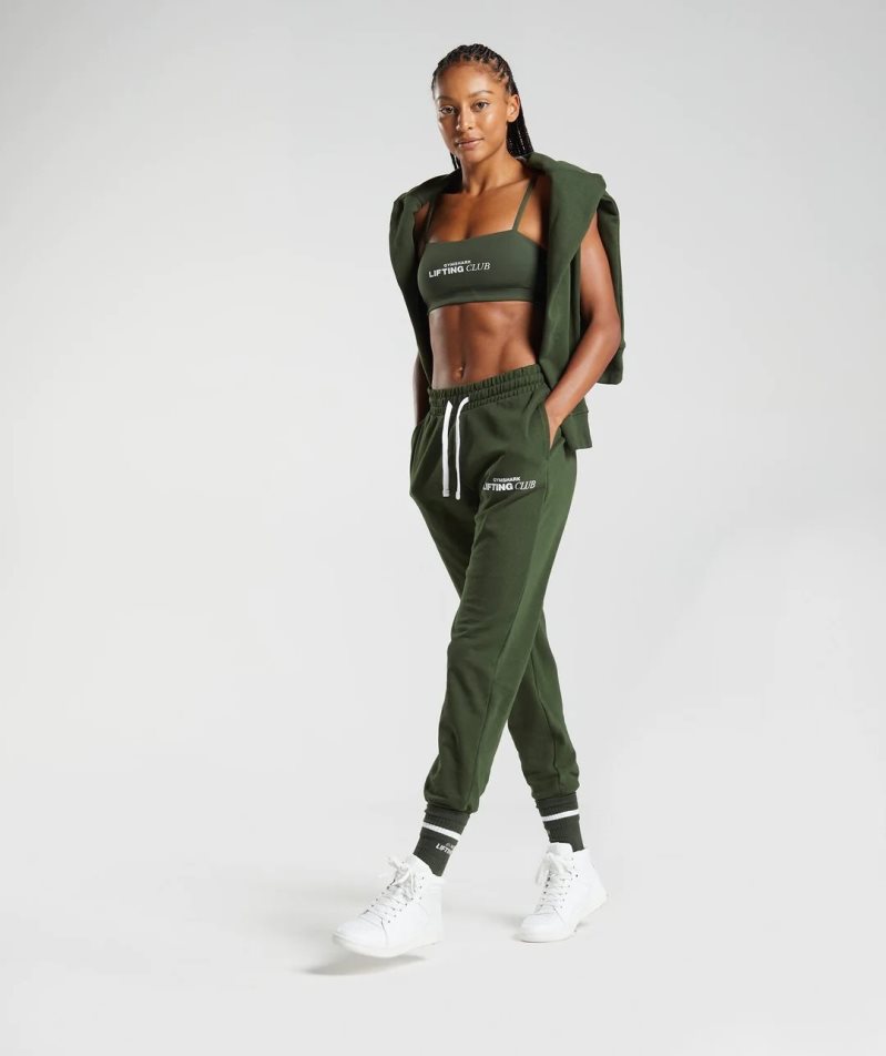 Women's Gymshark Social Club Jogger Olive | NZ 8JITEN